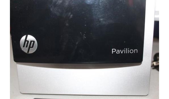 pc HP Pavilion 500series, met tft-scherm en klavier, werking niet gekend, paswoord niet gekend